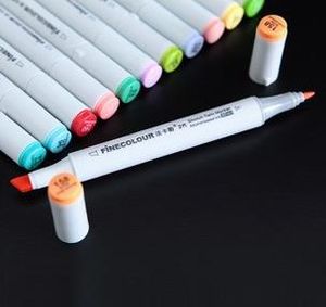 Neu Die Finecolour-Markierungsstifte der zweiten Generation. FINECOLOUR-Stift Sketch Handgemalte Kunstmalstifte in 160 Farben zur Auswahl mit Geschenk-Stiftbeuteln