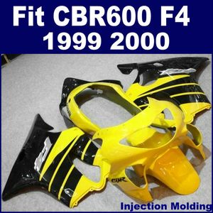 Injektionsgjutning för Honda Body Repair Parts Fairings CBR 600 F4 1999 2000 Yellow 99 00 CBR 600 F4 Custom Fairing BNJY