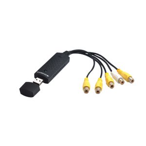4 Channel USB 2.0 Video TVVV VHS AV Audio Capture Adapter AV Analog Converter Support Fönster 2000 / XP / Win7 / Win8 EC01