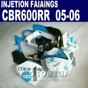 Rechte blau-weiße Custom-Verkleidung! Spritzguss für HONDA CBR 600 RR Verkleidung 2005 2006 cbr600rr 05 06 cbr 600rr Verkleidungsset ENDC0