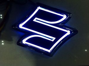 New 5D Auto standard Badge Lamp Special modified car logo LED light auto emblem led lamp for SUZUKI Alto Jimny2696