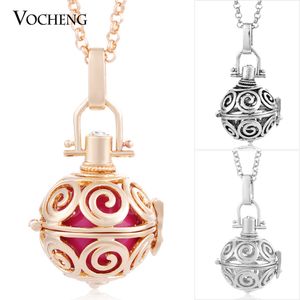 Caller Harmony Colors Angel Ball Necklaces Copper Matal with Stainless Steel Chain VOCHENG VA