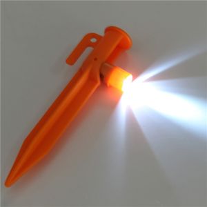 All'ingrosso-alta qualità 15cm Luci a led Pratiche picchetti per tende da esterno Accessorio per la sopravvivenza da viaggio in campeggio