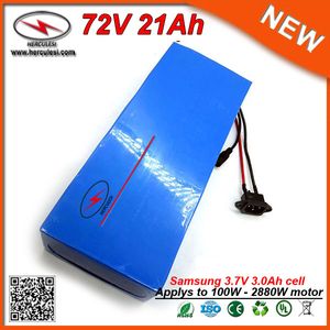 Potężny 72V Ebike Rower Electric Lithium LI Ion Akumulator 21ah Samsung Cell Li Ion Bateria do 1660W Scooter z 30a BMS