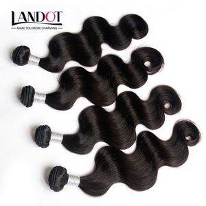 Fasci di tessuto per capelli umani al 100% dell'onda del corpo dei capelli vergini cambogiani non trattati di grado 9A 4 pezzi 8 