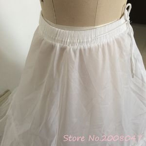 Beyaz Tül Gelin Elbise Crinoline Balo Ball Gown Gelin Elbise Petticoat 3 Çelik Yüzük Zemin Uzunluğu Gelinlik Slip Style Düğün Pet2048