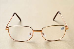 실버 / 골드 프레임 클래식 유니섹스 저렴한 안경 읽기 남성 여성 금속 프레임 독서 안경 디옵터 + 1.00- + 4.00 50Pcs / Lot