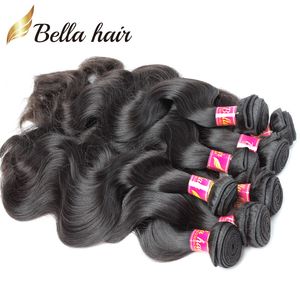 8A 10PCSボディウェーブバンドル8-34インチ未加工マレーシアの処女人間の髪の延長は、自然な色の卸売バンドルを織ります