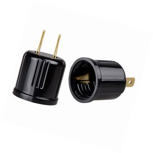 Outlet till E26 Lamputtag Ploarized Socket Adapter Converts 2022