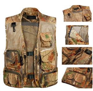 Autunno-M-3XLWaterpoor Outdoor Uomo Casual Gilet mimetico Jungle Bionic Mesh Gilet traspirante per caccia e tiro Giacche senza maniche