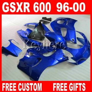 1999 Suzuki GSXR 750 Blau Verkleidung großhandel-Blaue Verkleidungen eingestellt für SUZUKI SRAD GSXR Körperverkleidungsinstallationssatz gsxr600 gsxr750 G8A Geschenke