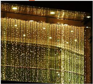 10m*5m 1600Led Waterproof LED-gardinlampor på utomhuslånet dekorerad med Fairy Lights110V-220V AU US EU UK Plug