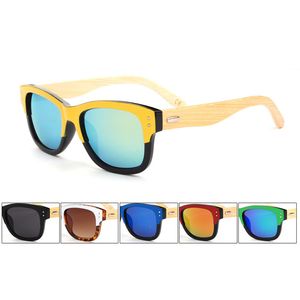 2015 moda originale occhiali da sole in bambù rivetti occhiali da sole in legno uomo donna sport occhiali da sole in legno gafas oculos de sol 6 pz/lotto spedizione gratuita