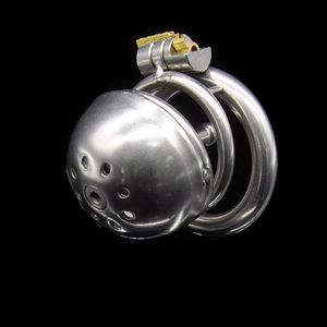 Chastity Devices Sexy Mona Lisa - New Lock Design 25mm Cage Men Stainless Steel Annulus with Fixed Tube Short Cock Cage For #R47