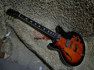 Wholesale chinese custom shop guitars for sale - Group buy Custom Shop Sunburst Tiger Ebony fingerboard Top Electric Guitar from China