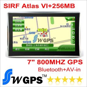 Ventanas De Mazda al por mayor-Navegación GPS HD de pulgadas con SIRF Atlas VI MHZ Windows CE Bluetooth AV IN MB DDR3 GB flashroom