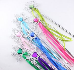 Wand ribbons streamers Christmas wedding party snowflake gem sticks magic wands confetti party props decoration events favors Supplies