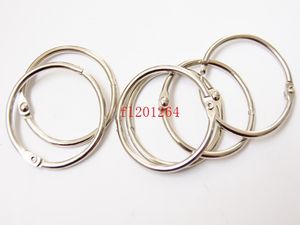 1000pcs/lot Free shipping Hot Sale 50mm Book Hoop Binding Ring Binder Hoop Loose Leaf Ring DIY keyring