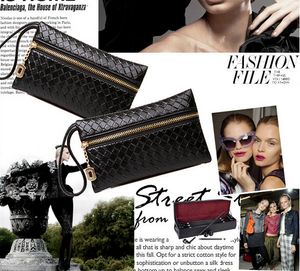 Fashion Reißverschluss PU Ledermünze Geldbörse Frauen Brieftasche täglich Aufbewahrungswechselbeutel Damen Handtasche Telefontasche für iPhone 6 plus 5s kostenloser Versand