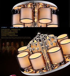 creative LED lamp modern simple bedroom light dining room circular lighting fixture 5 6 8 head light