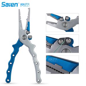 Aluminium Fiske Tång Braid Cutters Hook Line Scissors Remover Portable Fish