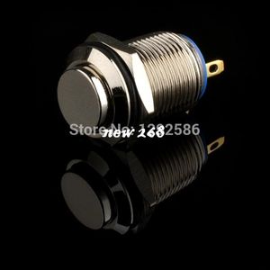 20 pcs/lot High quality 12mm 2Pin Termianls Stainless Steel Momentary Push Button Switch DC36 2A - Waterproof