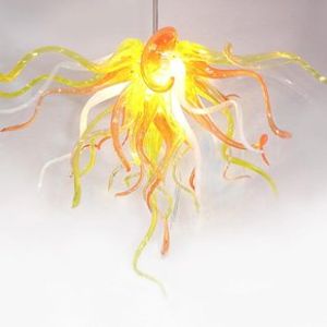 100% soffiato a bocca CE UL Vetro borosilicato di Murano Dale Chihuly Decorazione artistica per camera dei bambini Cristalli appesi per lampadari