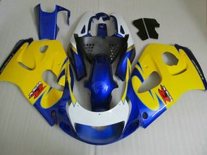 Kit carena ABS per SUZUKI GSXR600 GSXR750 1996 1997 1998 1999 2000 bodykits GSXR600/750 96-00 giallo nero blu carene in plastica set GB34