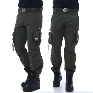 軍の男性の戦術的なズボンマルチポケットコマンドスパンツ