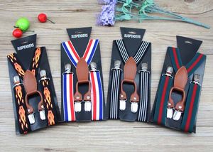 Kids Suspenders Fashion Clip-on Y-Back Boys & Girls Elastic Wedding Suspender Braces Belt Toddler Baby British Style Suspender 15 style 3658