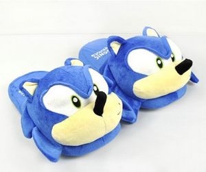 Kapcie Sonic blue Plush Doll 11-calowe pluszowe klapki Sonic dla dorosłych