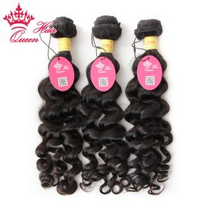Wholesale shedding hair resale online - Queen Hair Products More wave Peruvian Virgin Human hair unprocessed shedding and tangle free