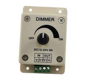 Interruptor dimmer manual conduzido do dimmer com controlador único pwm das luzes 12-24v 8a