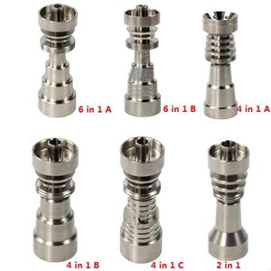 Титана ногтей 10mm14mm19mm совместное 2 в 1 4 в 1 6 в 1 Domeless Титана ногтей для мужчин и женщин DHL