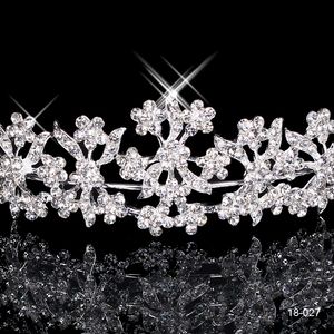 Wholesale stainless steel crowns for sale - Group buy 18027 Rhinestone Crystal Wedding Party Prom Homecoming Crowns Band Princess Bridal Tiaras Hair Accessories Fashion Custom Made