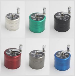 Inne akcesoria do palenia 56mm 4LAYERS ZICN Stop Ręka Crank Tobacco Treaters Metal Do Ziele Herbalgrinders Fortobacco DHL za darmo