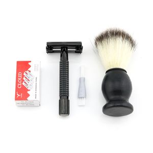 WEISHI Högkvalitativ Säkerhetsrakhyvel i mässing Fjärilsrakhyvel PVD Black Metal Razor Högkvalitativ 10 STK/PARTI NYHET