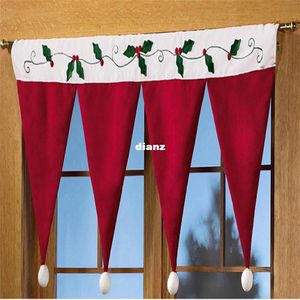 Christmas Drzwi Okno Drobe Curtain Dekoracyjna Kryty Dekoracja Domowa