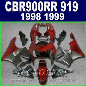 Kit de carénage de rechange pour Honda CBR900RR 1998 1999 carénages de moto noir mat rouge CBR 900 RR CBR919 98 99 QD92