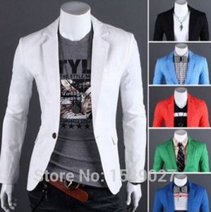 Wholesale-2015 single breasted jacket traje cantante men blazers giacca summer jaqueta pria jas ramping jaket tiga perempat suit