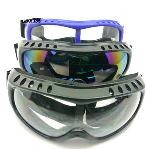 Uomo Nero Telaio Neve Googles Antipolvere Antivento Motoslitta Skate Occhiali da sci Sci Sport all'aria aperta Occhiali protettivi di sicurezza 12 Pz / lotto