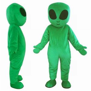 2017 Фабрика Прямая продажа Зеленая НЛО инопланетяне талисман талисмана для взрослых E.T.инопланетный костюм талисмана для продажи