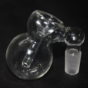 Lageniform Cam Kül Catcher Downstem cam kase çekme eklemi 14.5mm veya 18.8mm Cam Bongs su boruları için erkek eklemi