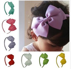 Högkvalitativ Grosgrain Ribbon Hairband Baby Girl Söt Hårband Handgjorda Huvudband För Baby Girls Hårtillbehör 20st