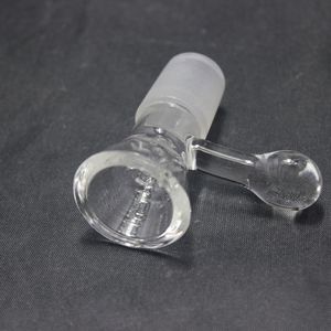 Bongs Bongs petek ekranı için yerleşik kar tanesi ile 18mm cam nargile kase