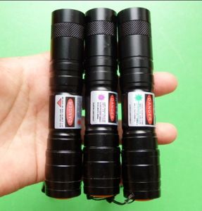 High power Powerful Military 5000m 405nm Green / red blue violet laser pointers SOS Lazer Flashlight hunting teaching