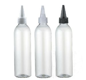 Free Shipping-200ML PET Transparent Bottle With Needle Nose Cap,Empty Plastic Liquid Container,Cosmetic Packaging,20PCS LOT on Sale