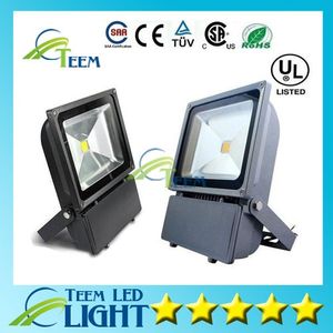 야외 Led 홍수 빛 100W 방수 IP65 Led 투광 조명 슈퍼 밝은 9000 루멘 조명 Led 정원 램프 85-265V + CE ROHS UL 8pcs