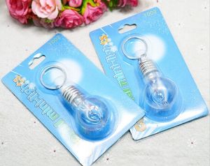 Hot New Gift 7 Olika färger LED Flash Lights Mini Bulb Torch Key Cute Chain Key Ring