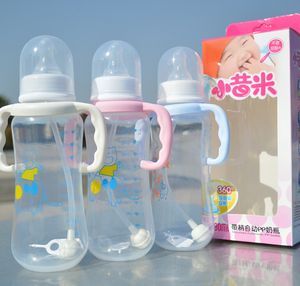 Baby-Flasche mit Griff automatische Stroh PP 280ml Flasche baby-Flaschen von Mutter und Kind versorgt Kostenlosen DHL im Angebot